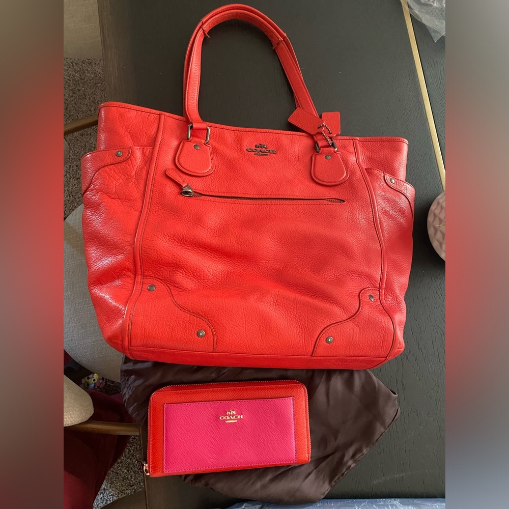 Coach Mickie Leather Tote ONLY
